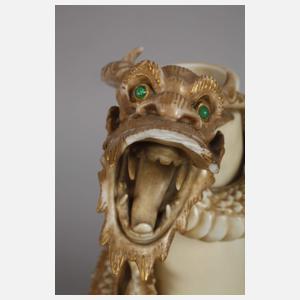 Royal Worchester Vase mit Drachen