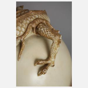 Royal Worchester Vase mit Drachen