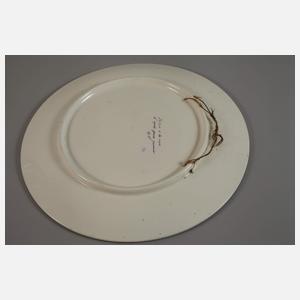 Zwei große Wandteller nach Alfons Mucha