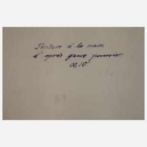 Zwei große Wandteller nach Alfons Mucha