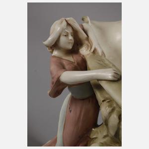 Royal Dux figürlicher Tafelaufsatz