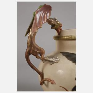 Stellmacher/Ernst Wahliss Vase Eisvögel