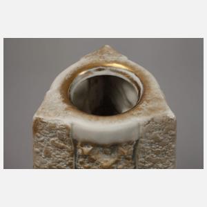 Ernst Wahliss Wien große Reliefvase Wintermotiv