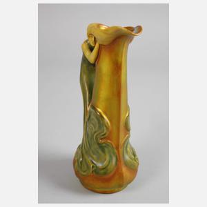 Zsolnay Pécs figürliche Kanne