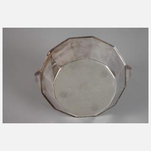 Silber Henkelkorb Art déco