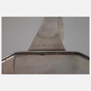 Silber Henkelkorb Art déco