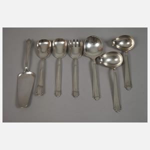 Großes Silberbesteck Art déco