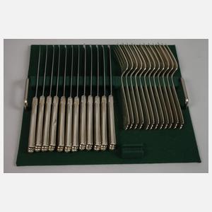 Großes Silberbesteck Art déco