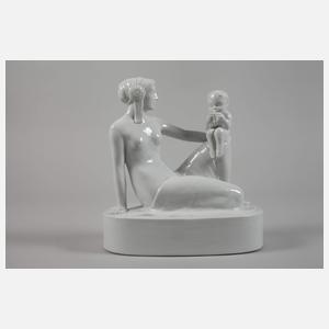 Fraureuth Bacchantin mit Faun