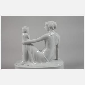 Fraureuth Bacchantin mit Faun