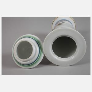 Rosenthal Deckelvase "Mädchen mit Reh"