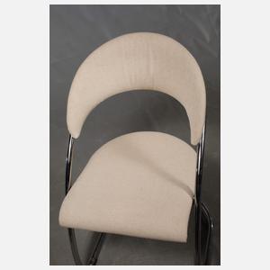 Thonet drei Stahlrohrstühle