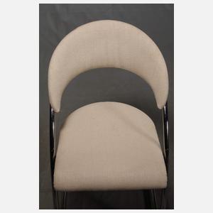 Thonet drei Stahlrohrstühle