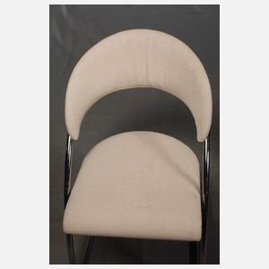 Thonet drei Stahlrohrstühle