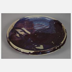 Große Schale Ochsenblutglasur