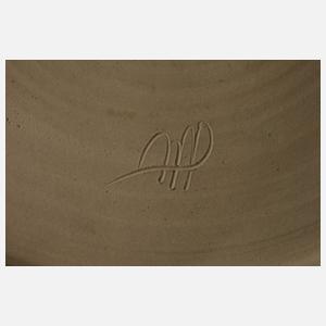 Große Schale Ochsenblutglasur