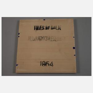 Sechs Wandfliesen Salvadore Dali