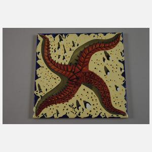 Sechs Wandfliesen Salvadore Dali