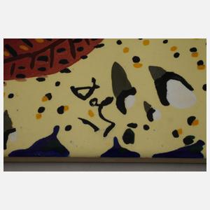 Sechs Wandfliesen Salvadore Dali