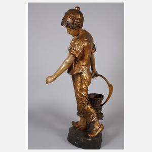 J. Dupré, großer Knabe mit Korb