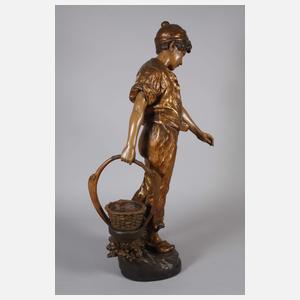 J. Dupré, großer Knabe mit Korb