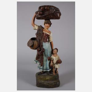 Neapolitanische Marktfrau mit Kind