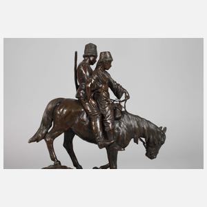 Albert Moritz Wolff, Kosakenpaar zu Pferde