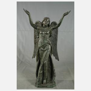 Große Gartenplastik Engel