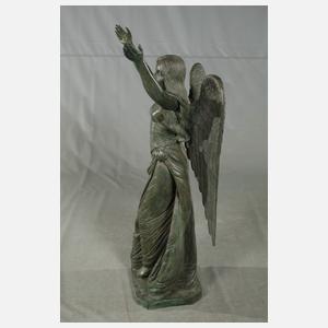 Große Gartenplastik Engel