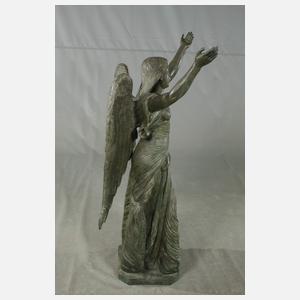 Große Gartenplastik Engel