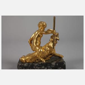 Dionysischer Satyr auf Ziegenbock