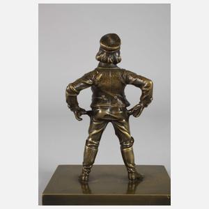 Humoristische Studentenbronze