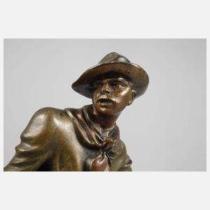 Carl Kauba, stehender Soldat