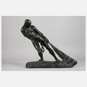 Karl P. Kowalczewski, Fischer beim Netzeinholen