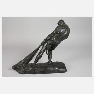 Karl P. Kowalczewski, Fischer beim Netzeinholen