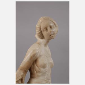 Dame im Renaissance-Gewand mit Spiegel