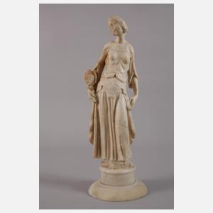 Dame im Renaissance-Gewand mit Spiegel