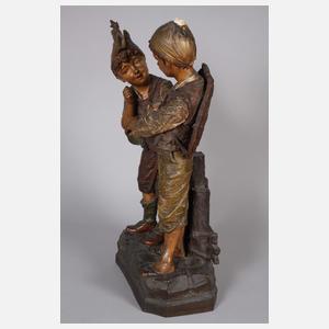 Amphora zwei junge Krieger