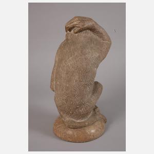 Großer sitzender Affe