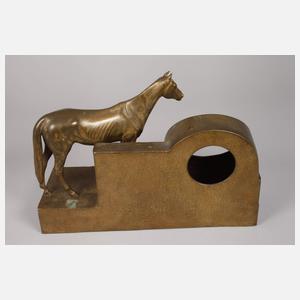 Anton Puchegger, Uhrengehäuse mit Vollblutpferd