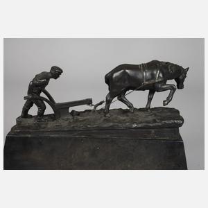 Pflügender Bauer