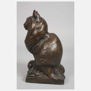 August Göhring, sitzende Katze