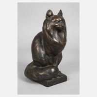 August Göhring, sitzende Katze111