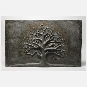 Klaus Wiedmann, Relief eines Baums mit Vogel