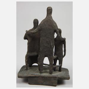 Bronzegruppe Familie