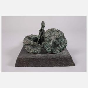 A. R. Penck, abstrakte Bronzeplastik