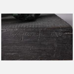 A. R. Penck, abstrakte Bronzeplastik