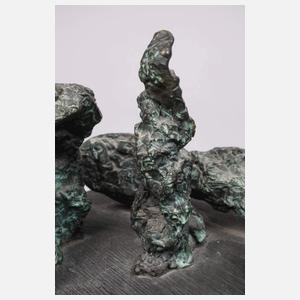 A. R. Penck, abstrakte Bronzeplastik