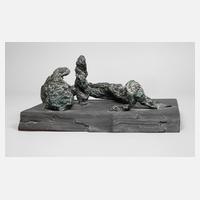 A. R. Penck, abstrakte Bronzeplastik111