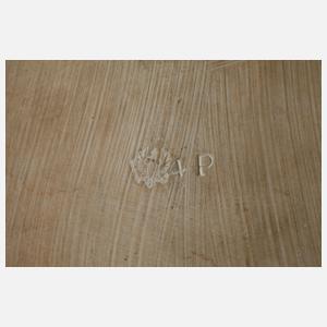 KPM Berlin Bildplatte Biedermeierdame mit Maske